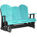LuxCraft Banco Mecedora Adirondack 5 Pies — Azul Aruba sobre Negro