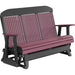 LuxCraft Banco Mecedora Respaldo Alto 5 Pies — Cherrywood sobre Negro