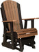 LuxCraft Silla Mecedora Adirondack 2 Pies — Caoba Antigua sobre Negro
