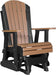 LuxCraft Silla Mecedora Adirondack 2 Pies — Cedro sobre Negro
