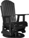 LuxCraft Silla Giratoria Mecedora Adirondack — Negro