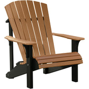 LuxCraft Silla Adirondack Deluxe — Cedro sobre Negro