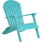 LuxCraft Silla Adirondack Plegable — Azul Aruba