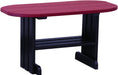 LuxCraft Mesa de Centro — Cherrywood sobre Negro