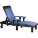 LuxCraft Silla Reclinable Lounge — Azul sobre Negro