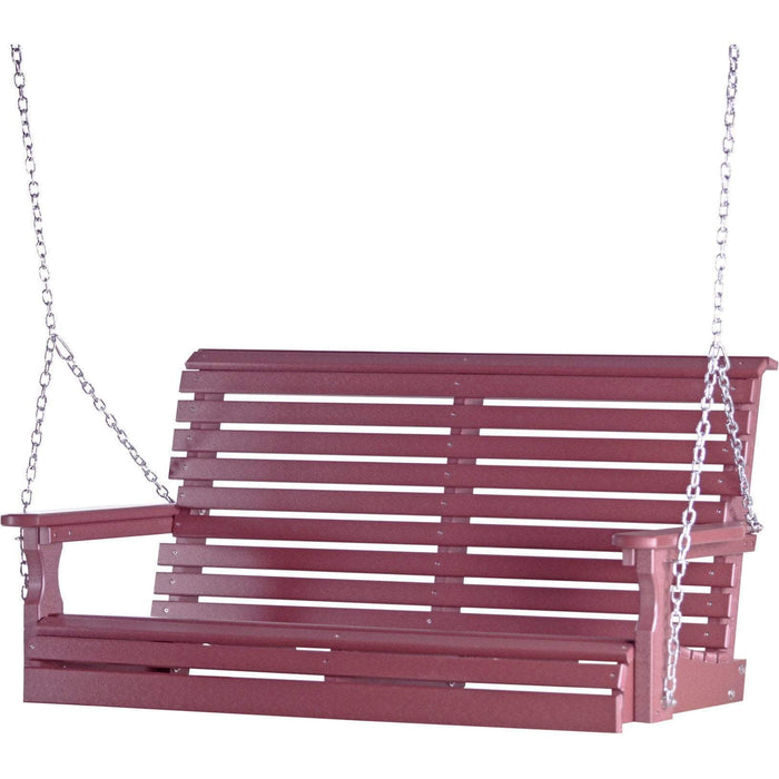 LuxCraft Columpio de Porche Rollback 4 Pies — Cherry