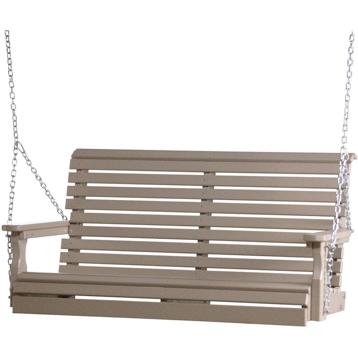 LuxCraft Columpio de Porche Rollback 4 Pies — Weatherwood