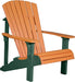 LuxCraft LuxCraft Tangerine Deluxe Recycled Plastic Adirondack Chair Adirondack Deck Chair