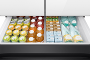 Samsung Bespoke Refrigerator interior shelving detail