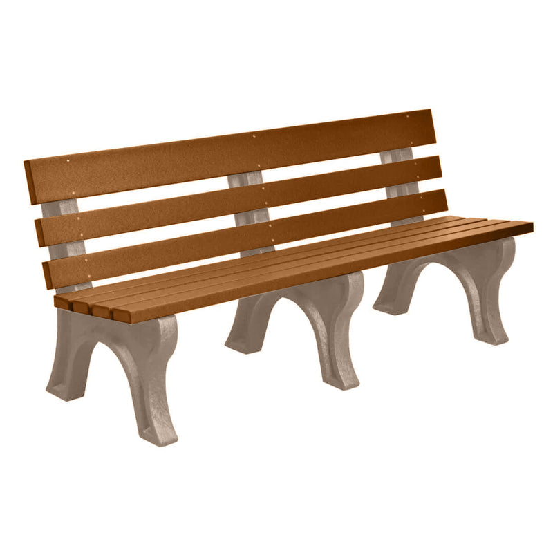 Wildridge Wildridge Antique Mahogany Heritage Outdoor Park Bench Antique Mahogany Antique Mahogany on Weatherwood Outdoor Bench LCC-125-WAMWW
