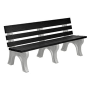 Wildridge Wildridge Black Heritage Outdoor Park Bench Black on Dove Gray Outdoor Bench LCC-125-WABBDG