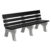 Wildridge Wildridge Black Heritage Outdoor Park Bench Black on Gray Outdoor Bench LCC-125-WABBGR