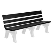 Wildridge Wildridge Black Heritage Outdoor Park Bench Black on White Outdoor Bench LCC-125-WABBWH