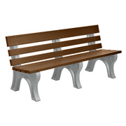 Wildridge Wildridge Cedar Heritage Outdoor Park Bench Cedar on Dove Gray Outdoor Bench LCC-125-WBLCG