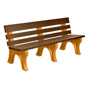 Wildridge Wildridge Cedar Heritage Outdoor Park Bench Cedar on Tangerine Outdoor Bench LCC-125-WBLCT