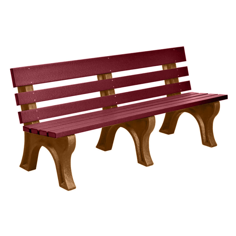 Wildridge Wildridge Cherrywood Heritage Outdoor Park Bench Cherrywood on Antique Mahogany Outdoor Bench LCC-125-WBLCWAM