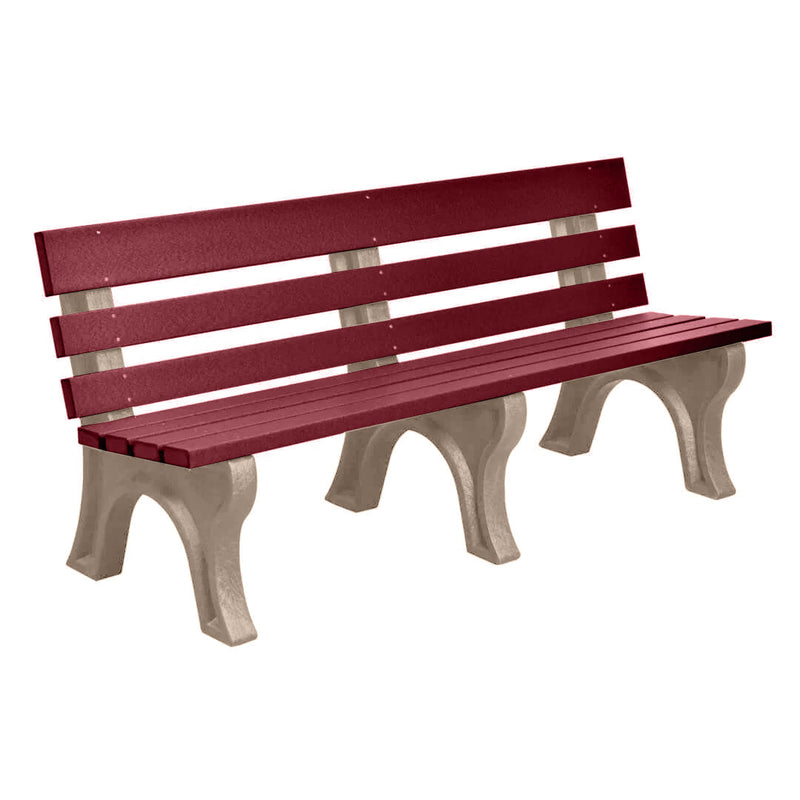 Wildridge Wildridge Cherrywood Heritage Outdoor Park Bench Cherrywood on Weatherwood Outdoor Bench LCC-125-WBLCWWW