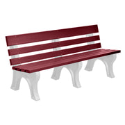 Wildridge Wildridge Cherrywood Heritage Outdoor Park Bench Cherrywood on White Outdoor Bench LCC-125-WBLCWWH