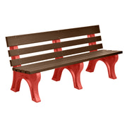 Wildridge Wildridge Chestnut Brown Heritage Outdoor Park Bench Chestnut Brown on Red Outdoor Bench LCC-125-WBLCBR