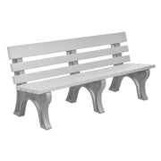 Wildridge Wildridge Dove Gray Heritage Outdoor Park Bench Dove Gray on Gray Outdoor Bench LCC-125-WBLDGGR