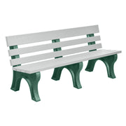 Wildridge Wildridge Dove Gray Heritage Outdoor Park Bench Dove Gray on Green Outdoor Bench LCC-125-WBLDGG