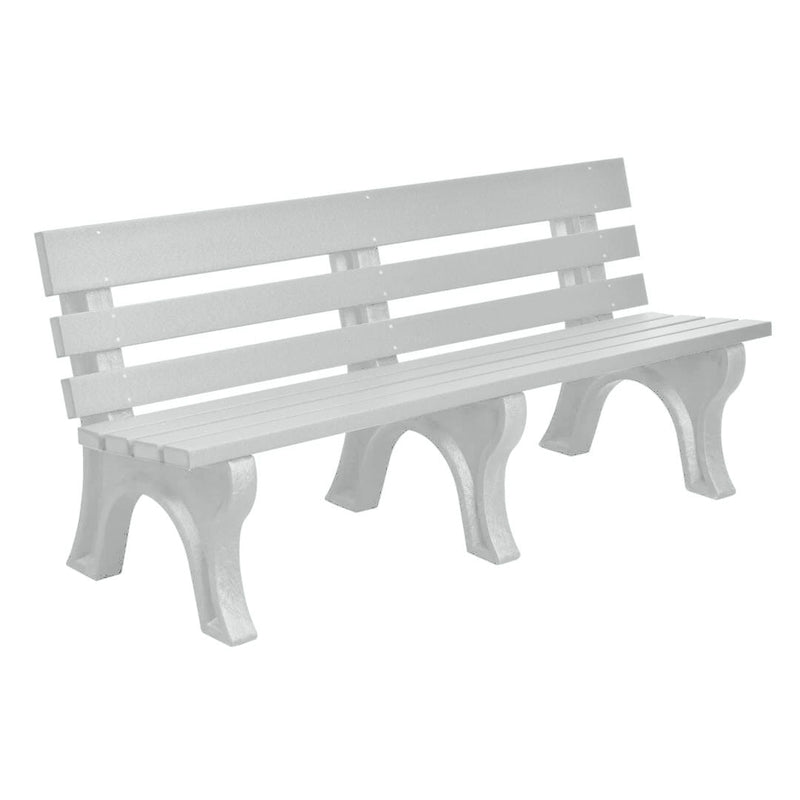 Wildridge Wildridge Dove Gray Heritage Outdoor Park Bench Dove Gray Outdoor Bench LCC-125-WBLDG