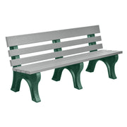 Wildridge Wildridge Gray Heritage Outdoor Park Bench Gray on Green Outdoor Bench LCC-125-WBLGG