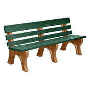 Wildridge Wildridge Green Heritage Outdoor Park Bench Green on Antique Mahogany Outdoor Bench LCC-125-WBLGAM