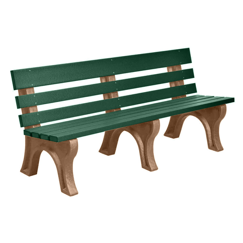 Wildridge Wildridge Green Heritage Outdoor Park Bench Green on Cedar Outdoor Bench LCC-125-WBLGC