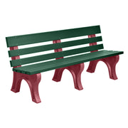 Wildridge Wildridge Green Heritage Outdoor Park Bench Green on Cherrywood Outdoor Bench LCC-125-WBLGCW