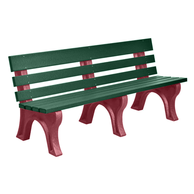 Wildridge Wildridge Green Heritage Outdoor Park Bench Green on Cherrywood Outdoor Bench LCC-125-WBLGCW