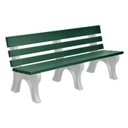 Wildridge Wildridge Green Heritage Outdoor Park Bench Green on Dove Gray Outdoor Bench LCC-125-WBLGGR