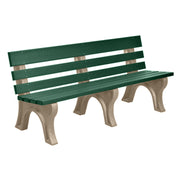 Wildridge Wildridge Green Heritage Outdoor Park Bench Green on Weatherwood Outdoor Bench LCC-125-WBLGWW