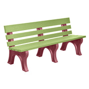 Wildridge Wildridge Lime Green Heritage Outdoor Park Bench Lime Green on Cherrywood Outdoor Bench LCC-125-WBLLGCW