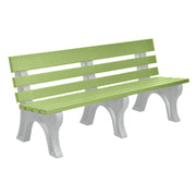 Wildridge Wildridge Lime Green Heritage Outdoor Park Bench Lime Green on Dove Gray Outdoor Bench LCC-125-WBLLGDG