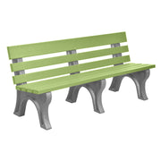 Wildridge Wildridge Lime Green Heritage Outdoor Park Bench Lime Green on Slate Outdoor Bench LCC-125-WBLLGS