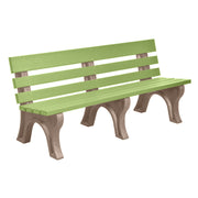 Wildridge Wildridge Lime Green Heritage Outdoor Park Bench Lime Green on Weatherwood Outdoor Bench LCC-125-WBLLGWW