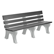 Wildridge Wildridge Slate Heritage Outdoor Park Bench Slate on Dove Gray Outdoor Bench LCC-125-WBLSDG