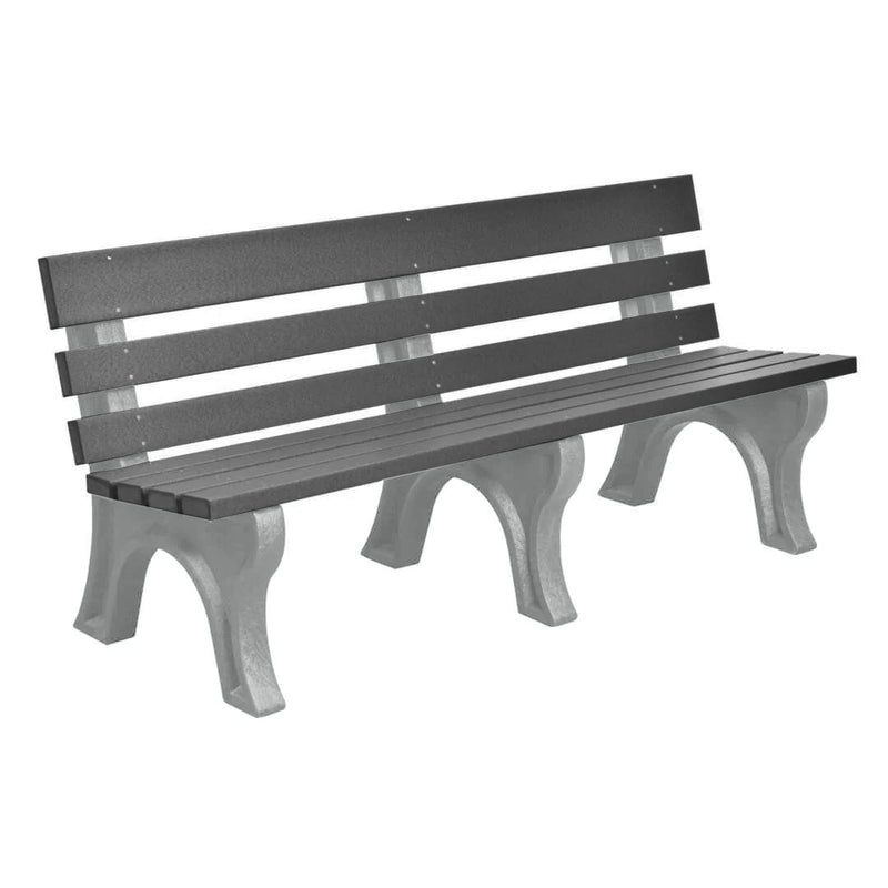 Wildridge Wildridge Slate Heritage Outdoor Park Bench Slate on Gray Outdoor Bench LCC-125-WBLSGR