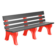 Wildridge Wildridge Slate Heritage Outdoor Park Bench Slate on Red Outdoor Bench LCC-125-WBLSR