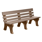 Wildridge Wildridge Weatherwood Heritage Outdoor Park Bench Weatherwood on Cedar Outdoor Bench LCC-125-WBLWWC