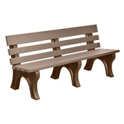 Wildridge Wildridge Weatherwood Heritage Outdoor Park Bench Weatherwood on Chestnut Brown Outdoor Bench LCC-125-WBLWWCB