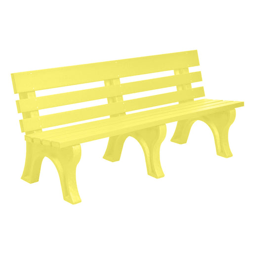 Wildridge Wildridge Yellow Heritage Outdoor Park Bench Yellow Outdoor Bench LCC-125-WBLY