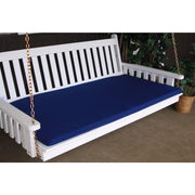 A & L Furniture A & L Furniture 4 Foot Swing Bed Cushion (2" or 4" Thick) 2 Inches / Navy Blue Cushion 1000-2 In-Navy Blue