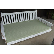 A & L Furniture A & L Furniture 5 Foot Swing Bed Cushion (2" or 4" Thick) 2 Inches / Cottage Green Cushion 1001-2 In-Cottage Green