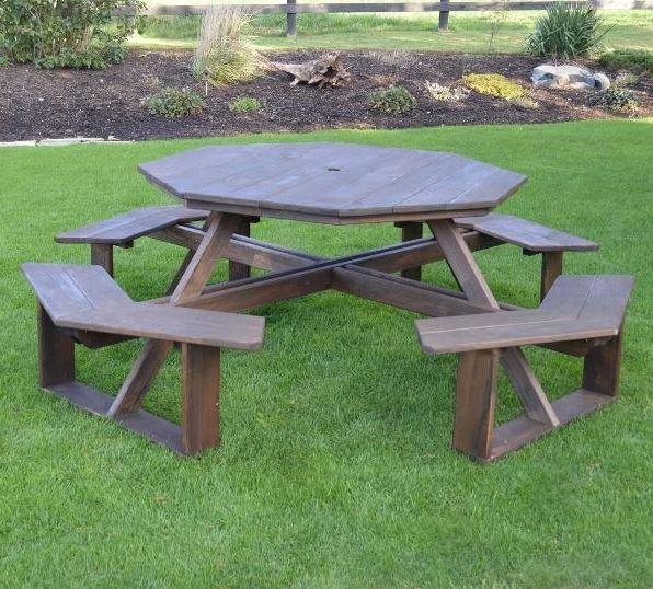 A & L Furniture A & L Furniture 54" Octagon Walk-In Table - Specify for FREE 2" Umbrella Hole Tables