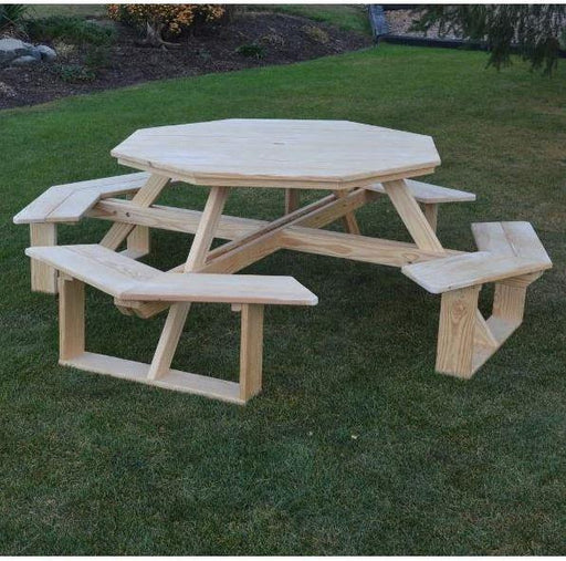 A & L Furniture A & L Furniture 54" Octagon Walk-In Table - Specify for FREE 2" Umbrella Hole Unfinished Tables 280PT-Unfinished