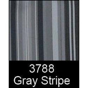 A & L Furniture A & L Furniture 6 Foot Swing Bed Cushion (2" or 4" Thick) 4 Inches / Gray Stripe Cushion 1006-4 In-Gray Stripe