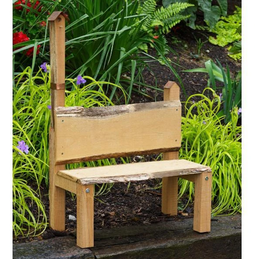 A & L Furniture A & L Furniture Blue Mountain Bramblewood Decorative Bench Unfinished Decorative Bench 8042L-UNF