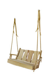 A & L Furniture A & L Furniture Blue Mountain TimberlandSwing with Rope 4ft / Unfinished Timberland Swing 8144L-4FT-UNF